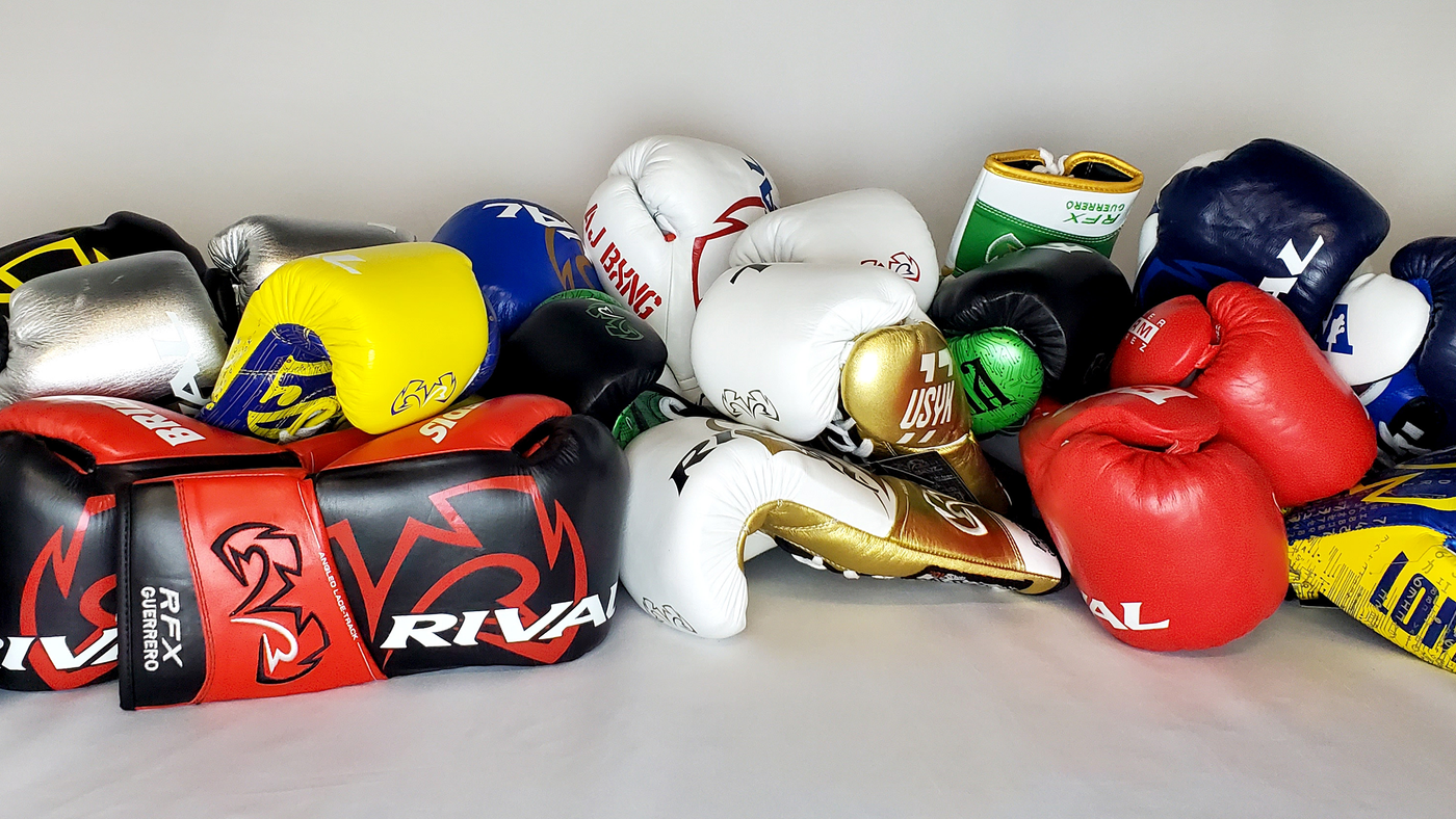 Personalised shop boxing pads